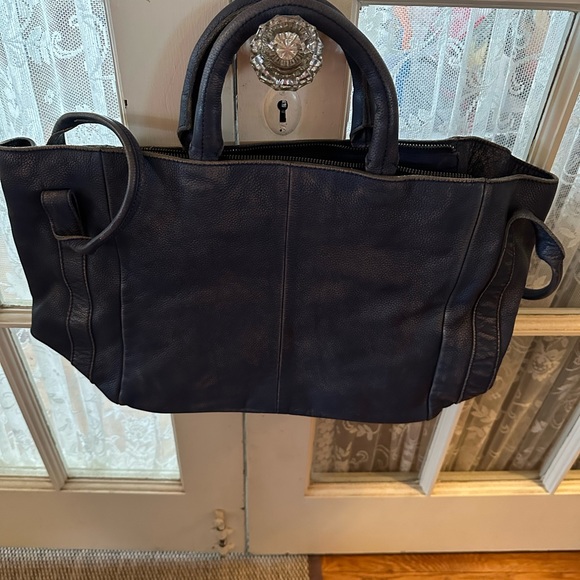 Free People Leslie Leather Distressed Tote - Picture 3 of 6